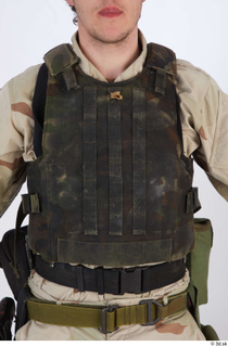 Photos Reece Bates 2 - details of uniform bullet-proof vest…